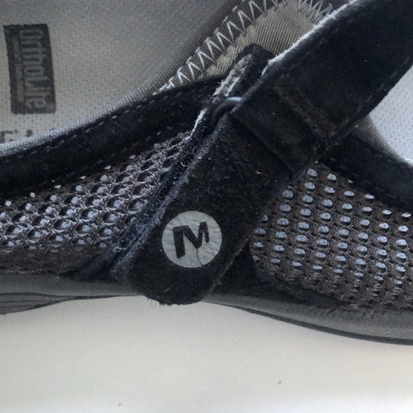 Merrell Encore Black Strap Mary Jane Ortholite Flats Shoes Black Size 6 - Picture 6 of 10